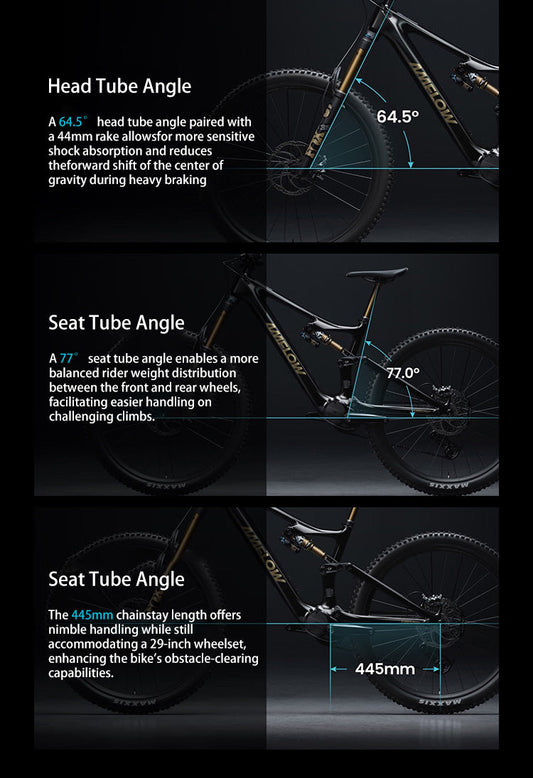 DJI Amflow PL Carbon E-Mountain Bike With DJI Avinox Drive System Built-in LED Control Display Amflow PL Full Suspension Ebike Elite