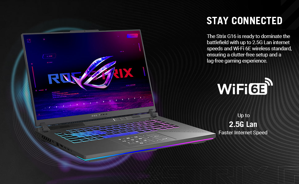 ASUS ROG Strix G16 (2025) Gaming Laptop, 16” ROG Nebula 16:10 2.5K 240Hz/3ms, NVIDIA® GeForce RTX™ 5070, AMD Ryzen™ 9 9955HX Processor, 32GB DDR5-5600, 1TB PCIe Gen 4 SSD, Wi-Fi 6E, Windows 11 Home Elite