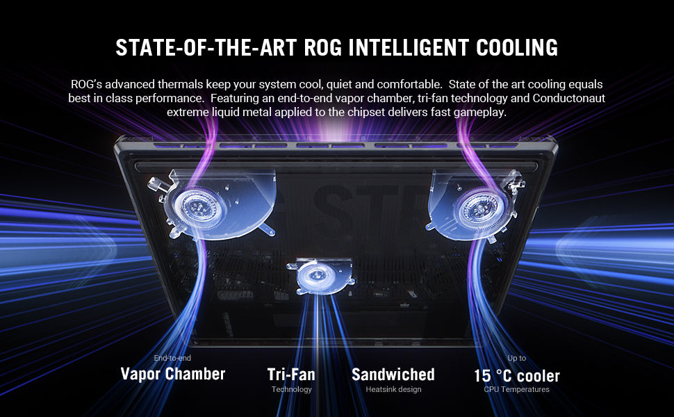 ASUS ROG Strix G16 (2025) Gaming Laptop, 16” ROG Nebula 16:10 2.5K 240Hz/3ms, NVIDIA® GeForce RTX™ 5080, Intel® Core Ultra 9 275HX, 32GB DDR5, 1TB PCIe Gen 4 SSD, Wi-Fi 7, Windows 11 Home, G615LW-AS96 Elite