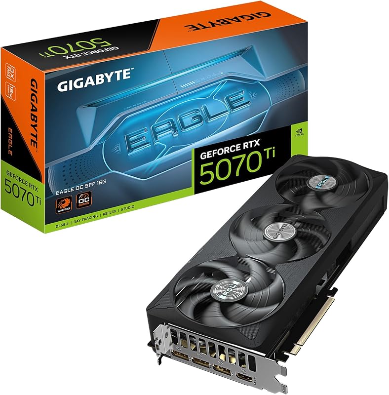 GIGABYTE GeForce RTX 5070 Ti Gaming OC 16G Graphics Card, 16GB 256-bit GDDR7, PCIe 5.0, WINDFORCE Cooling System, GV-N507TGAMING OC-16GD Video Card Elite