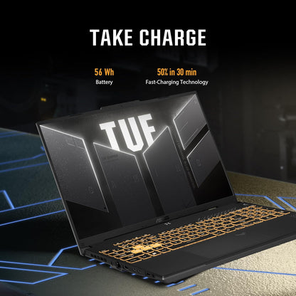 ASUS TUF Gaming F16 (2024) Gaming Laptop, 16” FHD+ 144Hz IPS-Level 16:10 Display, Intel® Core™ 5 210H Processor, NVIDIA® GeForce RTX™ 4050, 8GB DDR5, 512GB PCIe Gen4 SSD, Wi-Fi 6, Windows 11 Home Elite
