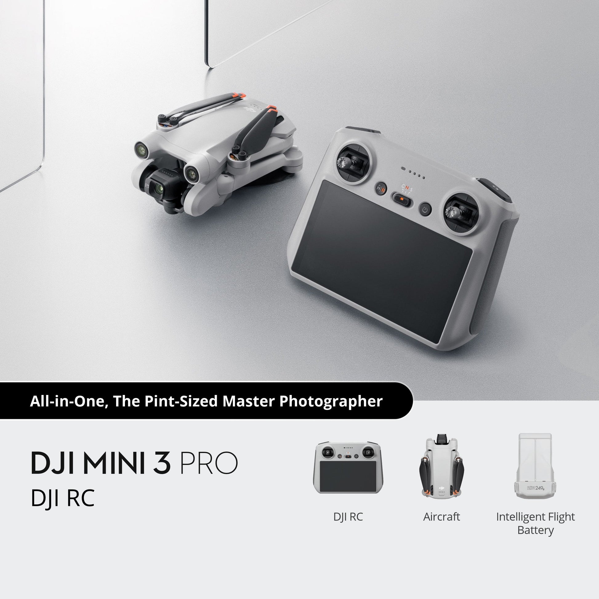 DJI Mini 3 Pro Beginner Drones with HD 4K Camera Smart Controller Drone for 34-min Flight Time Operated with Remote Control Elite