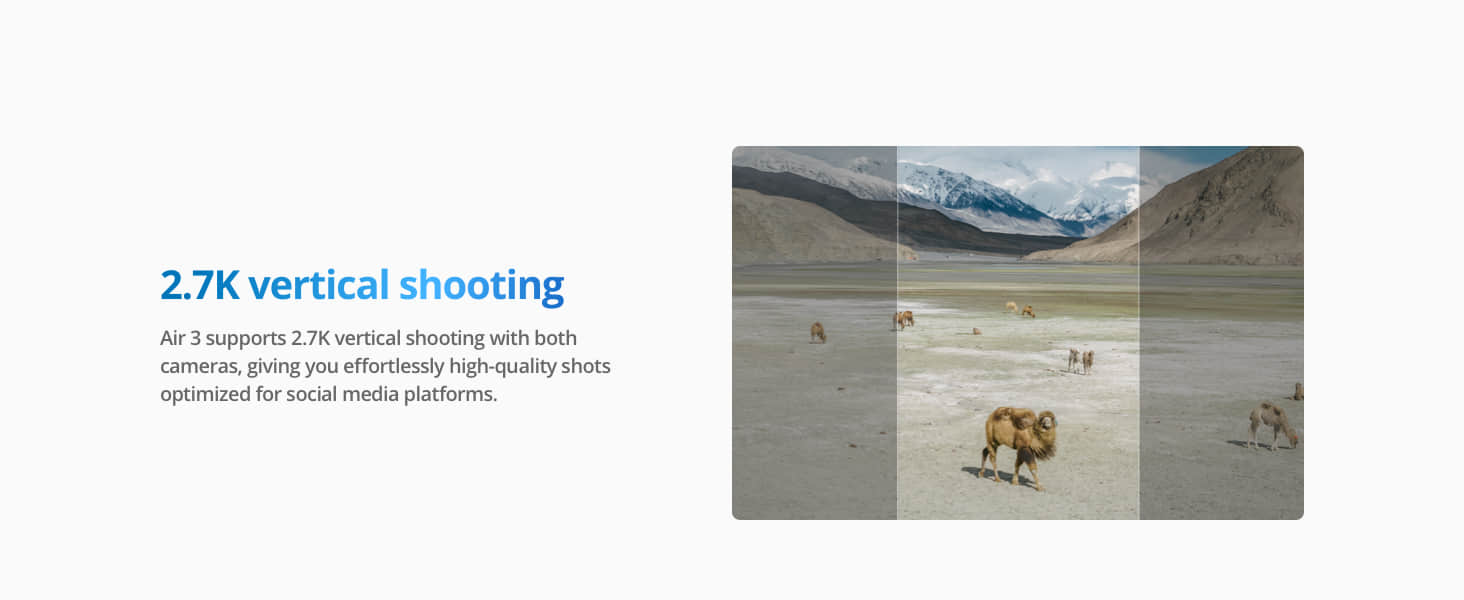 For DJI Air 3 Fly More Combo 4K Dual Primary Cameras 3 Batteries for Extended Flight Time 48MP Photos 20Km Video Drone Elite