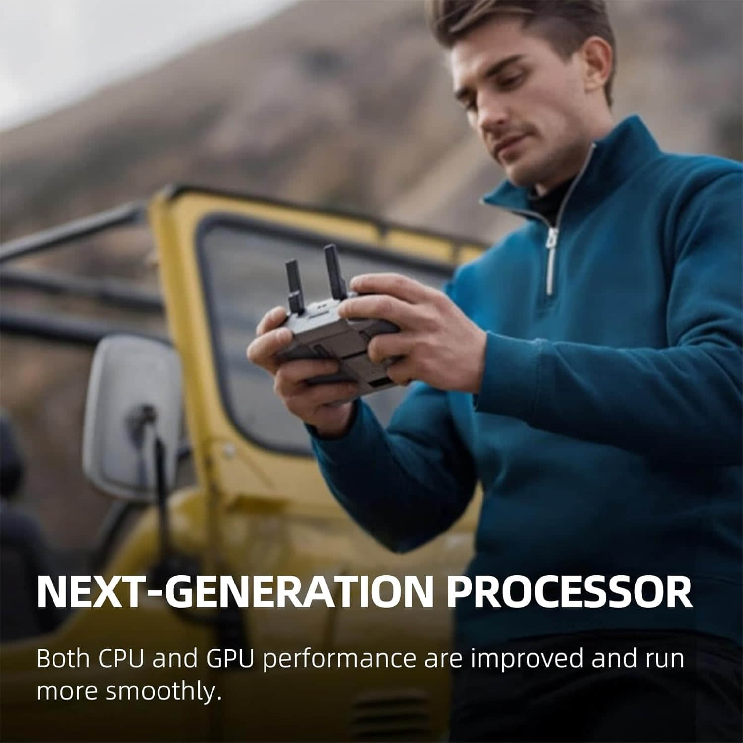 DJI RC 2, Remote Controller with Next-Gen Processor, 20km O4 Transmission, 5.5-inch FHD Screen,, Smart Controller for Drones Elite