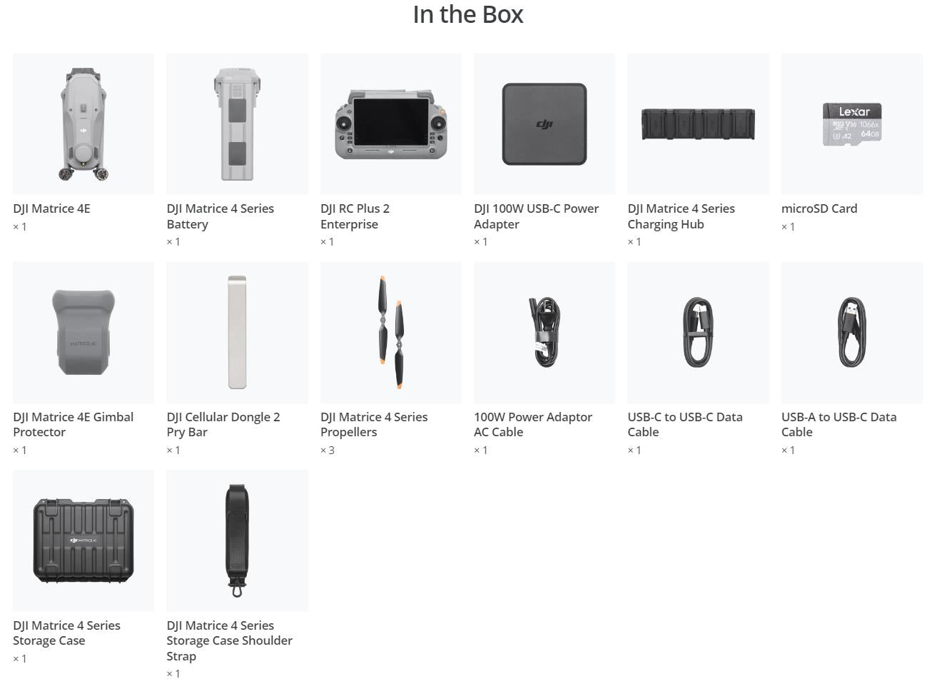 DJI Matrice 4E Commercial Drone for Surveying Power Patrol Water Conservation Forestry 4K UHD 49 min GPS+Galileo+BeiDou+GLONASS Elite