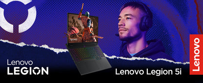 Lenovo Legion 5i – Gaming Laptop - Intel® Core™ i7-14700HX - 15" 2.5K WQXGA PureSight OLED Display–165Hz Refresh Rate–NVIDIA® GeForce RTX™ 5070 – 16 GB Memory – 1 TB Storage – 3 Months of PC GamePass Elite