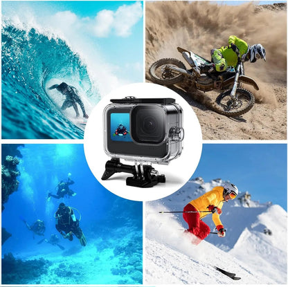 HONGDAK WaterProof Housing  for Go Pro Hero 12/Hero 11 Black/Hero 10 Black/Hero 9 Black,Protective Underwater Dive Elite