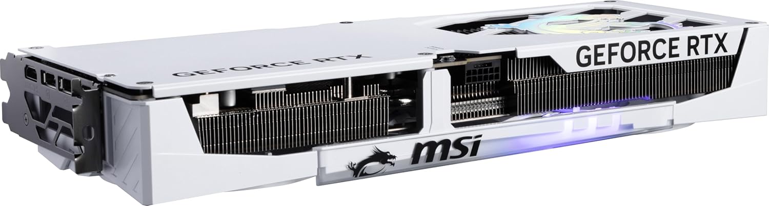 MSI Gaming RTX 5070 TI 16G Gaming Trio OC White Graphics Card (16GB GDDR7, 256-bit, Extreme Performance: 2580 MHz, DisplayPort x 3 2.1a, HDMI 2.1b, NVIDIA Blackwell Architecture) Elite