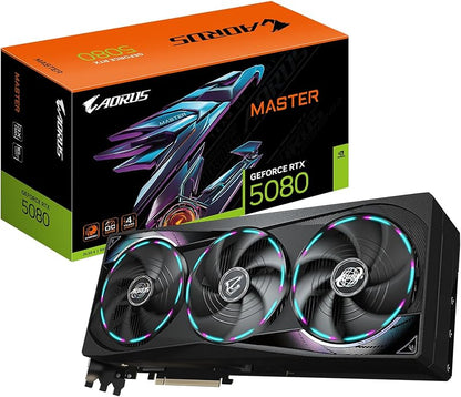 GIGABYTE GeForce RTX 5080 Gaming OC 16G Graphics Card, WINDFORCE Cooling System, 16GB 256-bit GDDR7, GV-N5080GAMING OC-16GD Video Card Elite