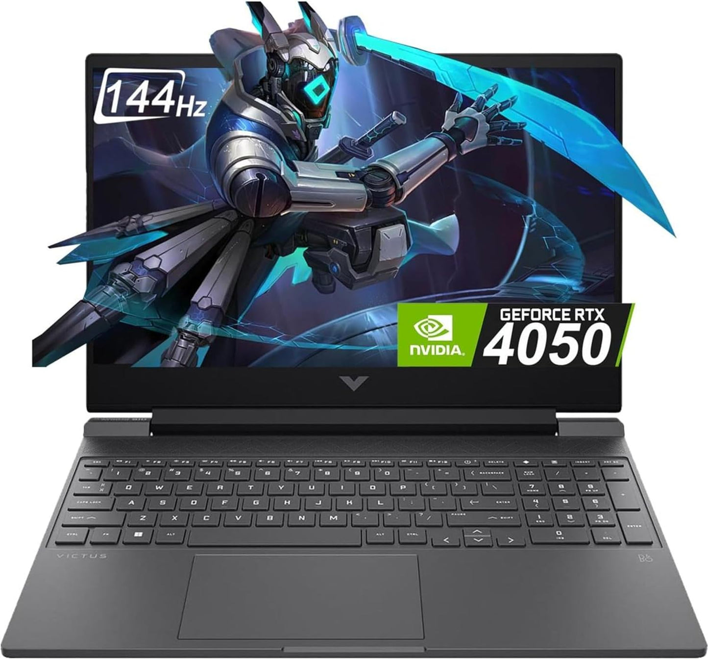HP Victus 15.6 inch FHD 144Hz Gaming Laptop Intel Core i5-13420H NVIDIA GeForce RTX 4050 6GB - 16GB DDR4 512GB SSD Mica Silver (2024) Elite