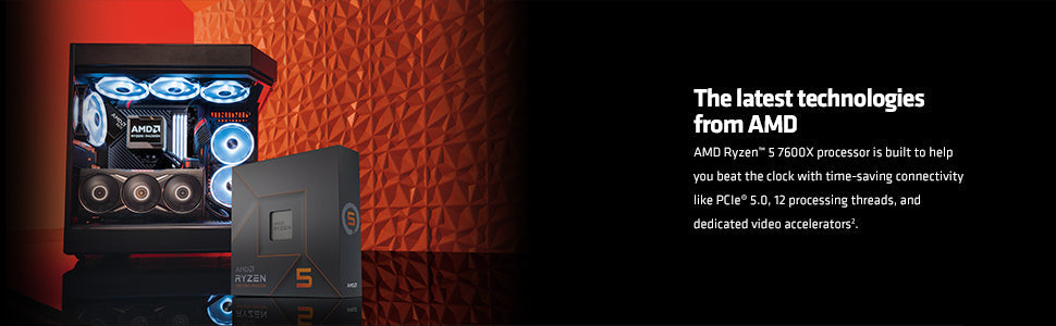 AMD Ryzen 5 7600X 6-Core, 12-Thread Unlocked Desktop Processor Elite