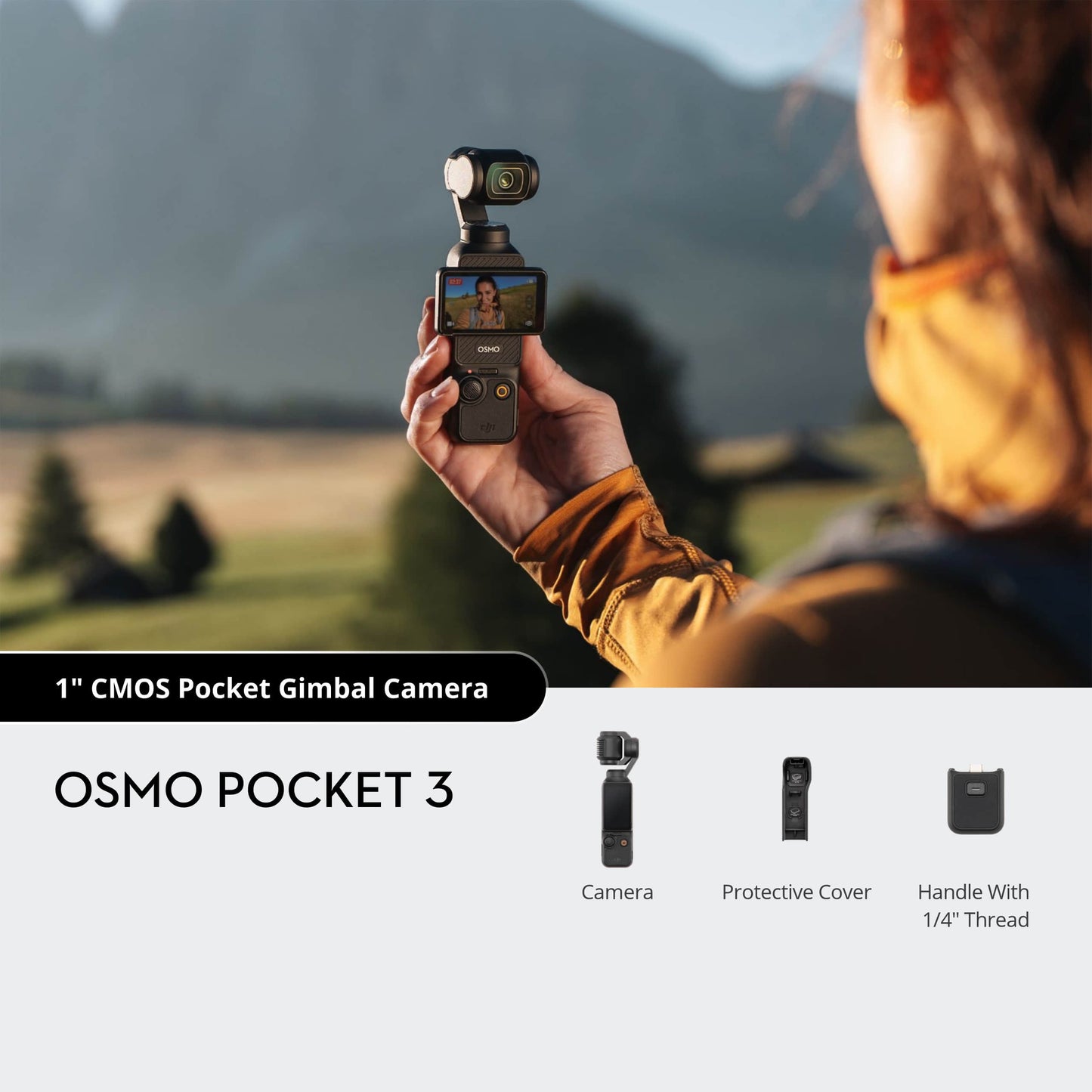 For DJI Osmo Pocket 3 1\" CMOS 4K/120fps Digital Vlogging Camera 3-Axis Stabilization Fast Focusing Face/Object for YouTube Elite