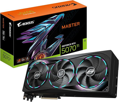 GIGABYTE GeForce RTX 5070 Ti Gaming OC 16G Graphics Card, 16GB 256-bit GDDR7, PCIe 5.0, WINDFORCE Cooling System, GV-N507TGAMING OC-16GD Video Card Elite