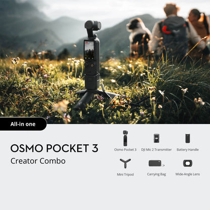 DJI Osmo Pocket 4K Mini Video Camera 3-Axis Gimbal 3-Axis Stabilized Pocket 3 Elite