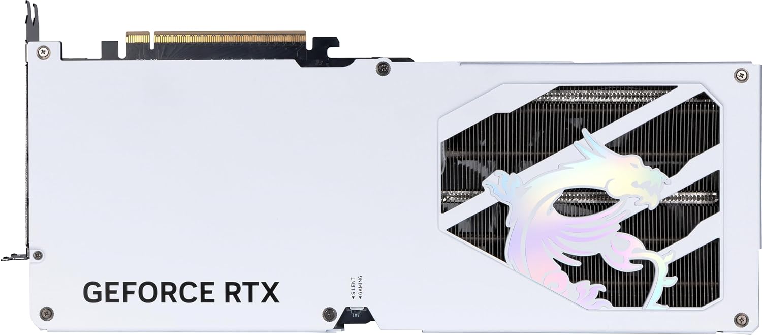 MSI Gaming RTX 5070 TI 16G Gaming Trio OC White Graphics Card (16GB GDDR7, 256-bit, Extreme Performance: 2580 MHz, DisplayPort x 3 2.1a, HDMI 2.1b, NVIDIA Blackwell Architecture) Elite