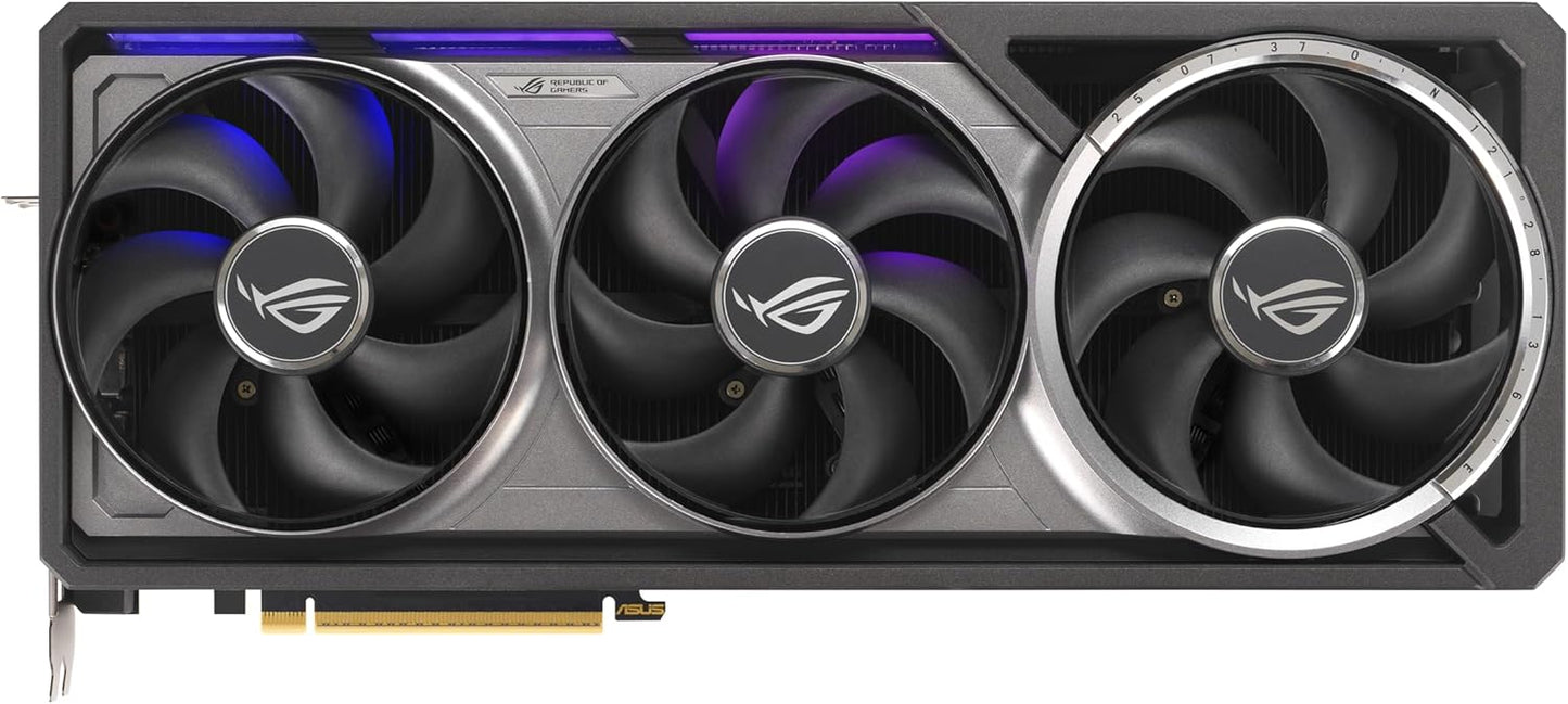 ASUS ROG Astral GeForce RTX™ 5090 OC Edition Gaming Graphics Card (PCIe® 5.0, 32GB GDDR7, HDMI®/DP 2.1, 3.8-Slot, 4-Fan Design, Axial-tech Fans, Patented Vapor Chamber, Phase-Change GPU Thermal pad) Elite