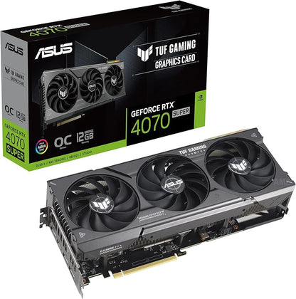 ASUS TUF Gaming GeForce RTX ™ 5070 12GB GDDR7 OC Edition Gaming Graphics Card (PCIe® 5.0, HDMI®/DP 2.1, 3.125-slot, Military-Grade Components, Protective PCB Coating, axial-tech Fans) Elite