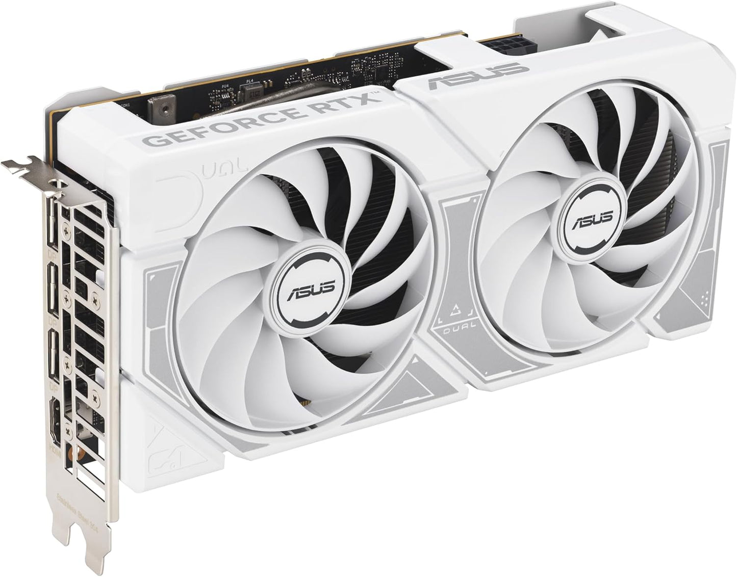 ASUS Dual GeForce RTX™ 5060 8GB GDDR7 White Edition (PCIe 5.0, 8GB GDDR7, DLSS 4, HDMI 2.1b, DisplayPort 2.1b, 2.5-Slot, Axial-tech Fan Design, 0dB Technology, Dual BIOS and More) Elite