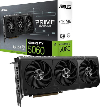 ASUS Dual GeForce RTX™ 5060 8GB GDDR7 OC Edition (PCIe 5.0, 8GB GDDR7, DLSS 4, HDMI 2.1b, DisplayPort 2.1b, 2.5-Slot Design, Axial-tech Fan Design, 0dB Technology, and More) Elite