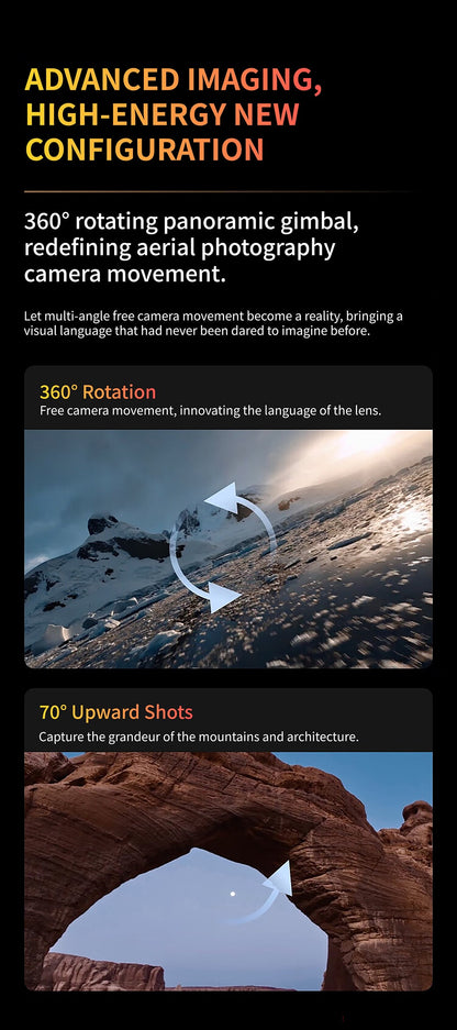 DJI  Mavic 4 Pro Combo (RC 2) O4+ 10-bit 30km HDR Video Transmission 70° Upward Shots 360° Rotation Dynamic Camera Elite