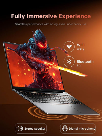 2025 Gaming Laptop, Laptop with AMD Ryzen 7 7735HS (8C/16T, Up to 4.75GHz), 16GB DDR5 512GB NVMe SSD Laptop Computer, Up to 4TB, 16-inch FHD Display, WiFi 6, Backlit KB, Type-C, Dual Fans Elite