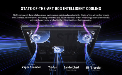 ASUS ROG Strix G16 (2025) Gaming Laptop, 16” ROG Nebula Display 16:10 2.5K 240Hz/3ms, NVIDIA® GeForce RTX™ 5070 Ti GPU, Intel® Core™ Ultra 9 275HX Processor, 32GB DDR5, 1TB SSD, Wi-Fi 7, Win11 Home Elite