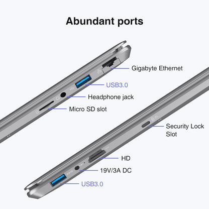 15.6" Windows 11 Laptop, Intel Core i3-5005U, 16GB RAM, 512GB SSD, FHD IPS Display, 2.4G/5G WiFi, BT5.0, RJ45, Webcam, Long Battery Life - for Work, Study, and Entertainment Elite