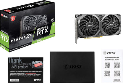 MSI Gaming GeForce RTX 3060 12GB 15 Gbps GDRR6 192-Bit HDMI/DP PCIe 4 Torx Twin Fan Ampere OC Graphics Card Elite