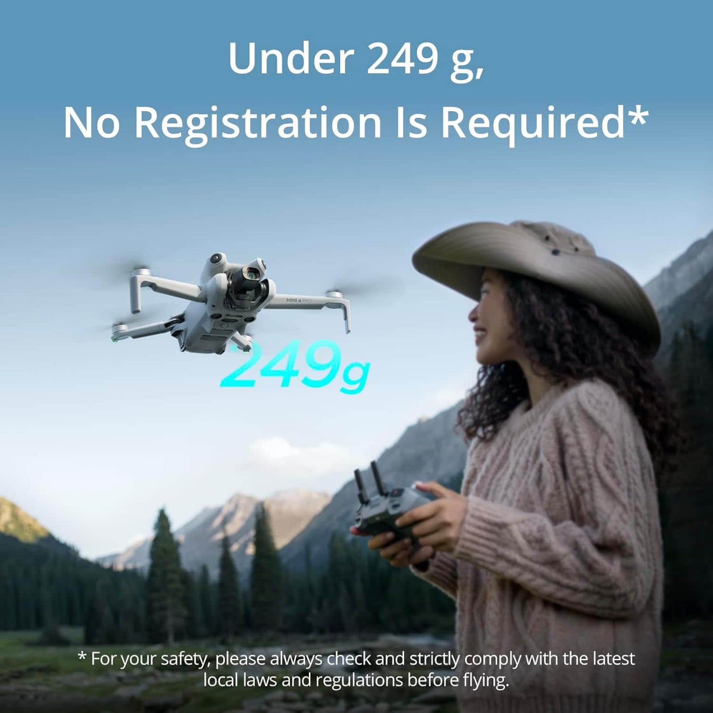 Postage DJI Mini 4 Pro Flying Multi-combination Omni-directional Intelligent FHD Video 10KM Transmission Remote Control Camera Elite
