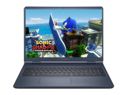 Alienware 16 Aurora Gaming Laptop AC16250-16" WQXGA 120Hz Display, Intel Core 7-240H Processor, 16GB DDR5 RAM, 1TB SSD, NVIDIA GeForce RTX 5050 8GB Graphics, Windows 11 Home, Onsite Service - Blue Elite
