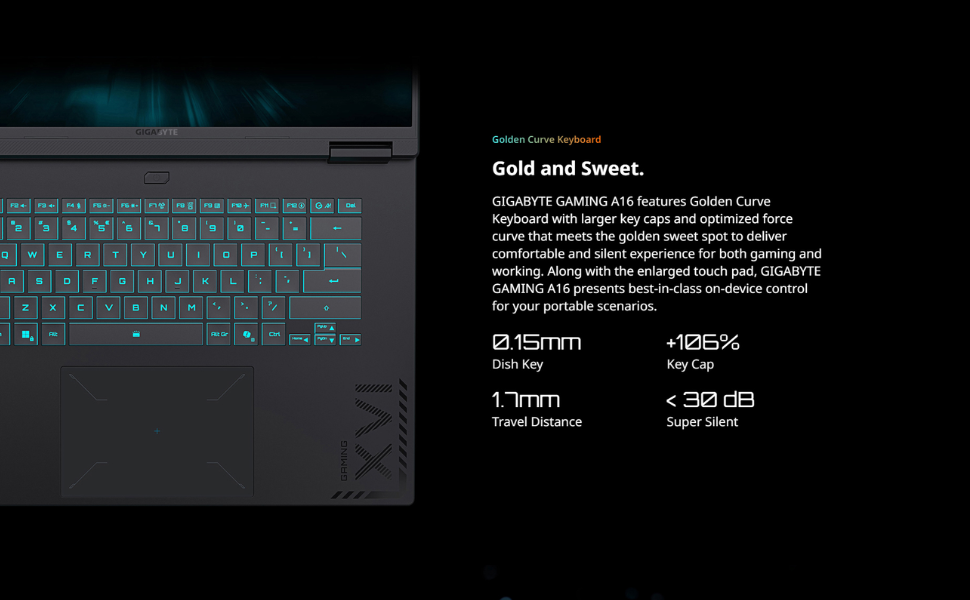 GIGABYTE - Gaming A16 Gaming Laptop - 165Hz 1920x1200 WUXGA - NVIDIA GeForce RTX 5060 - Intel i7-13620H - 1TB SSD with 16GB DDR5 RAM - Windows 11 Home AD Gaming A16 CVHI3US894SH Elite