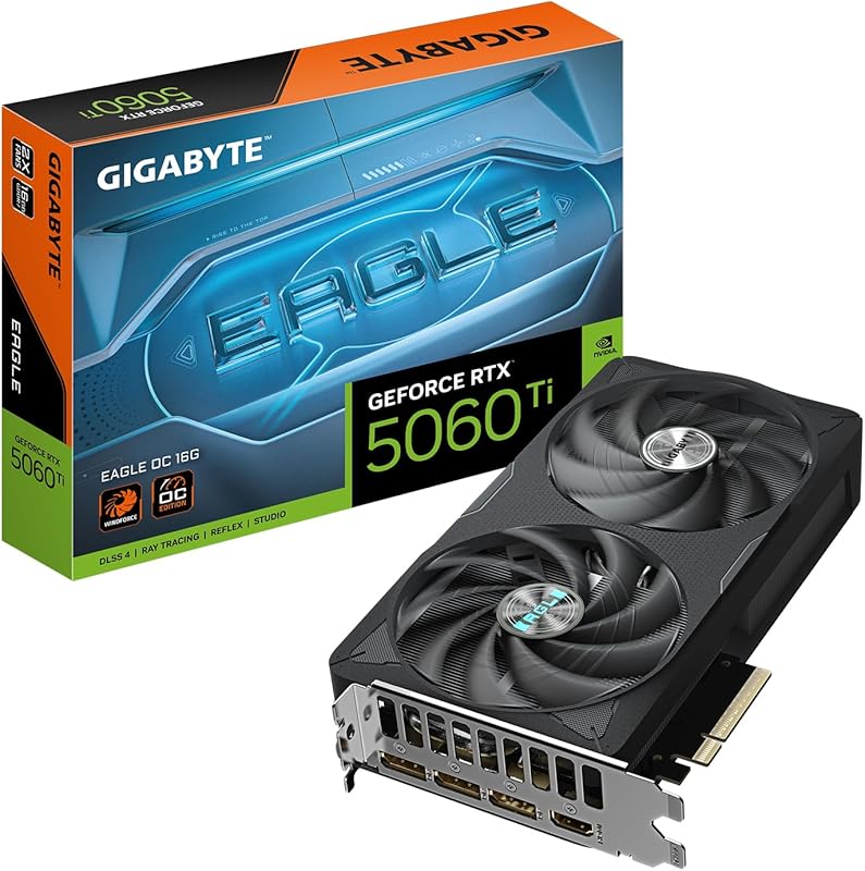 GIGABYTE GeForce RTX 5060 Ti Gaming OC 16G Graphics Card, 16GB 128-bit GDDR7, PCIe 5.0, WINDFORCE Cooling System, GV-N506TGAMING OC-16GD Video Card Elite