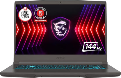 MSI Thin 15 15.6” 144Hz FHD Gaming Laptop: Intel Core i7-13620H, NVIDIA Geforce RTX 4050, 16GB DDR4, 512GB NVMe SSD, WiFi 6E, Win 11: Black B13VE-2678US Elite