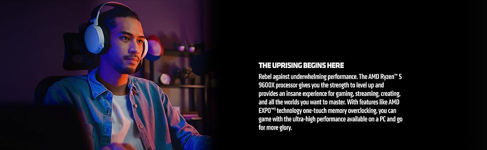 AMD Ryzen™ 5 9600X 6-Core, 12-Thread Unlocked Desktop Processor Elite