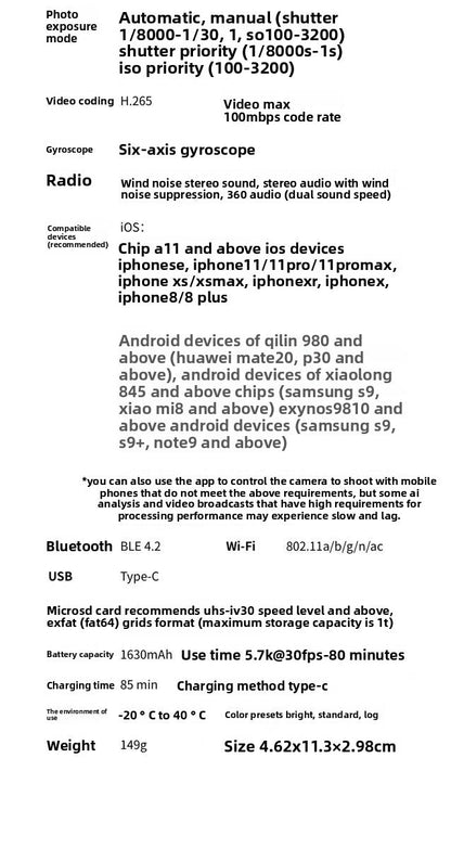 Insta360 One X2 360-Degree WaterProof Sports Action Camera with 5.7K AI Edit Live Webcam Voice Control Panoramic Features Elite