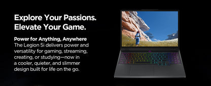 Lenovo Legion 5i – Gaming Laptop - Intel® Core™ i7-14700HX - 15" 2.5K WQXGA PureSight OLED Display–165Hz Refresh Rate–NVIDIA® GeForce RTX™ 5070 – 16 GB Memory – 1 TB Storage – 3 Months of PC GamePass Elite