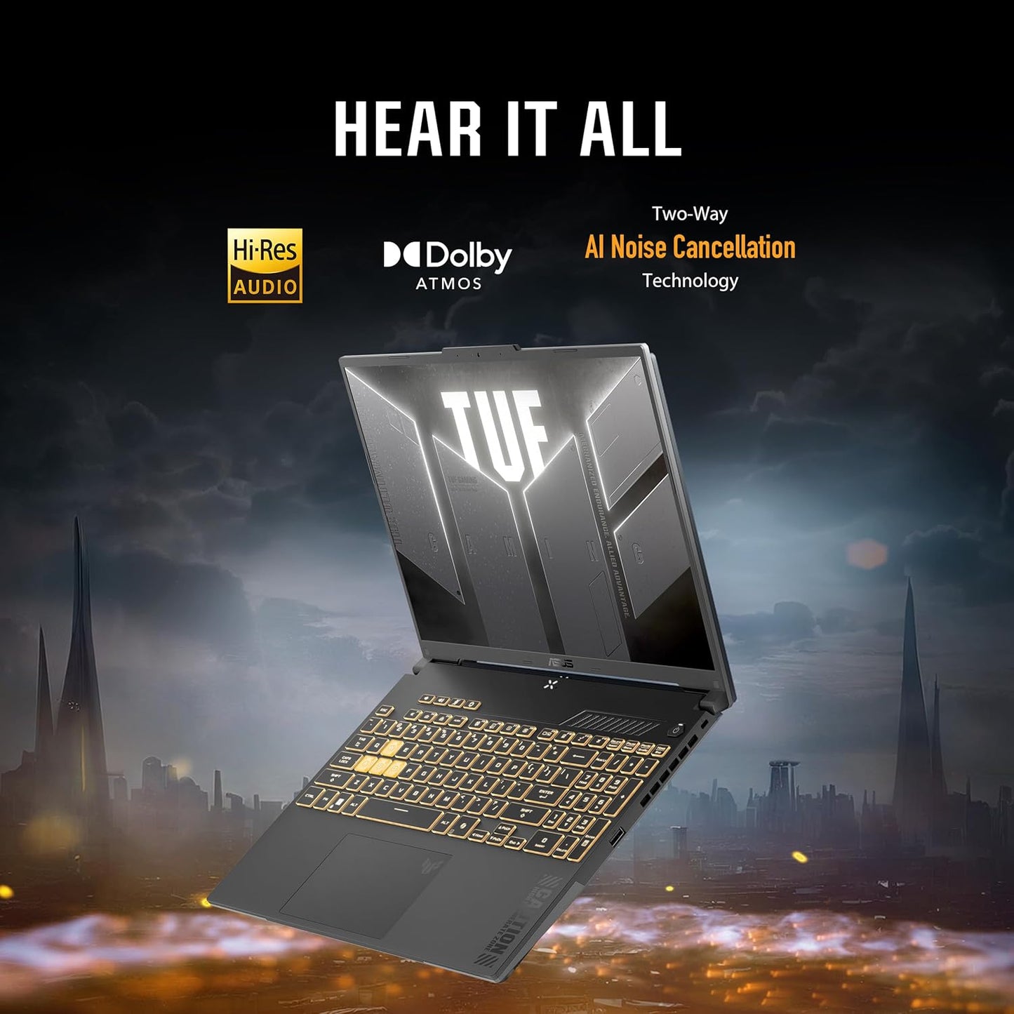 ASUS TUF Gaming F16 (2024) Gaming Laptop, 16” FHD+ 144Hz IPS-Level 16:10 Display, Intel® Core™ 5 210H Processor, NVIDIA® GeForce RTX™ 4050, 8GB DDR5, 512GB PCIe Gen4 SSD, Wi-Fi 6, Windows 11 Home Elite