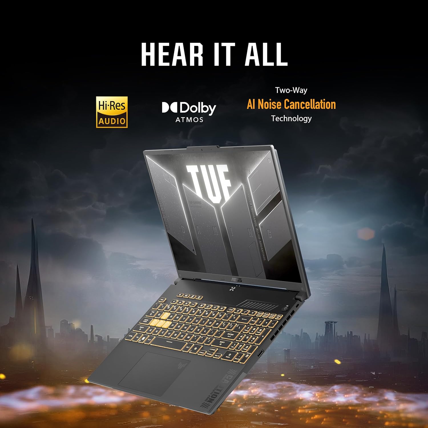 ASUS TUF Gaming F16 (2024) Gaming Laptop, 16” FHD+ 144Hz IPS-Level 16:10 Display, Intel® Core™ 5 210H Processor, NVIDIA® GeForce RTX™ 4050, 8GB DDR5, 512GB PCIe Gen4 SSD, Wi-Fi 6, Windows 11 Home Elite