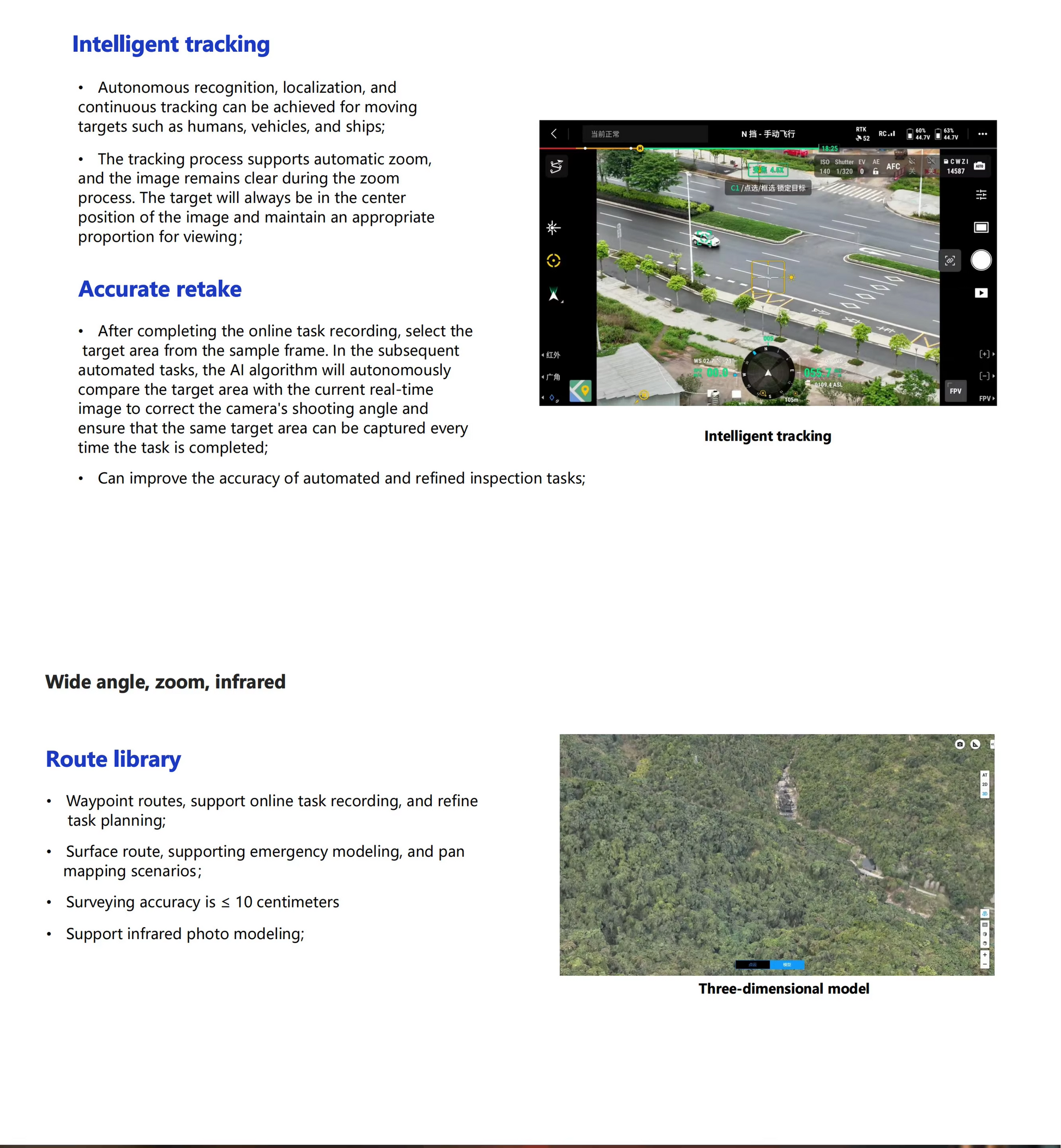 DJI Zenmuse H30T Thermal Camera with Infrared Night Vision Laser Range Finder NIR Auxiliary Light for Matrice 350RTK/Matrice 400 Elite