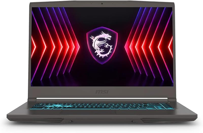 msi Thin Gaming Laptop, 15.6" FHD 144Hz, Intel i5-13420H, RTX 3050, 16GB RAM, 512GB NVMe SSD, Windows 11 Home Elite