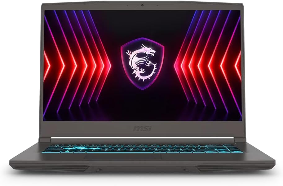 msi Thin Gaming Laptop, 15.6" FHD 144Hz, Intel i5-13420H, RTX 3050, 16GB RAM, 512GB NVMe SSD, Windows 11 Home Elite