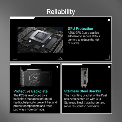 ASUS Dual GeForce RTX™ 5060 8GB GDDR7 OC Edition (PCIe 5.0, 8GB GDDR7, DLSS 4, HDMI 2.1b, DisplayPort 2.1b, 2.5-Slot Design, Axial-tech Fan Design, 0dB Technology, and More) Elite