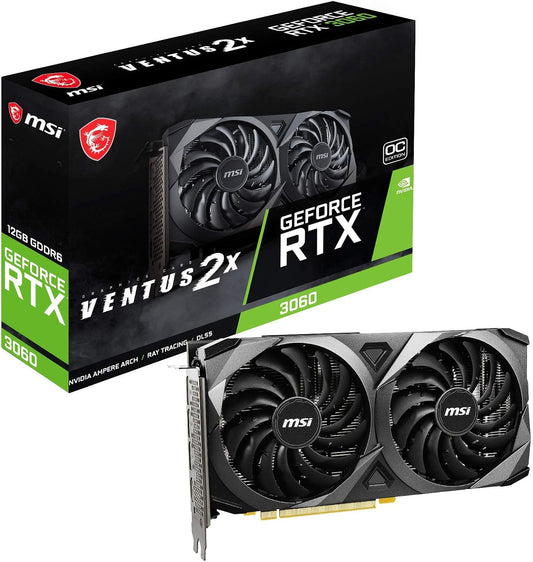 MSI Gaming GeForce RTX 3060 12GB 15 Gbps GDRR6 192-Bit HDMI/DP PCIe 4 Torx Twin Fan Ampere OC Graphics Card Elite