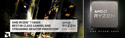 AMD Ryzen 7 5800X 8-core, 16-thread unlocked desktop processor Elite