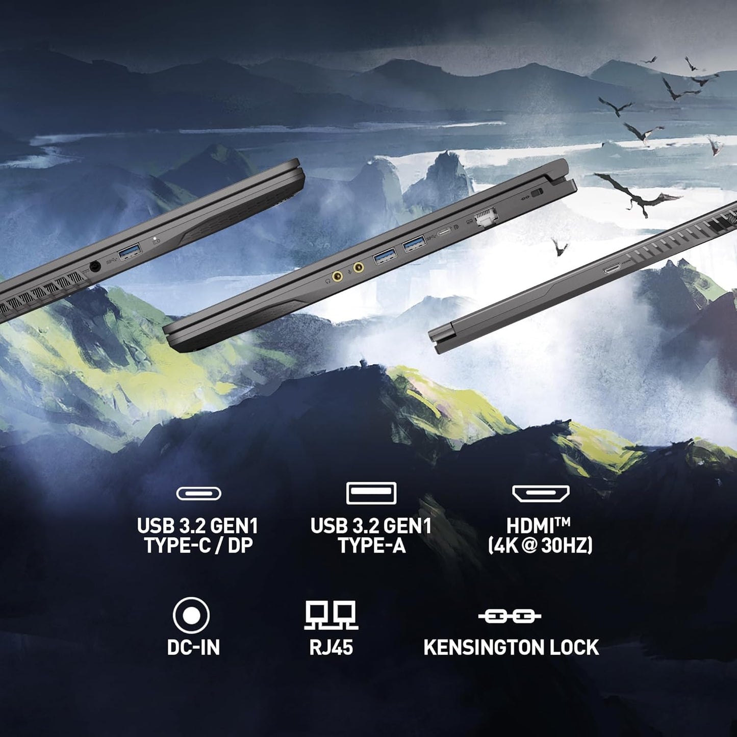 MSI Thin 15 15.6” 144Hz FHD Gaming Laptop: Intel Core i7-13620H, NVIDIA Geforce RTX 4050, 16GB DDR4, 512GB NVMe SSD, WiFi 6E, Win 11: Black B13VE-2678US Elite