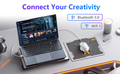 16 Inch Laptop Computer, FHD IPS 1200p Screen, Gaming Laptop i5 (Up to 3.6GHz) for 16GB LPDDR4 RAM 1TB SSD, 180 Angle Open WiFi 5 HDMI Backlit Keyboard UHD Graphics 617 with Numeric Keypad Elite