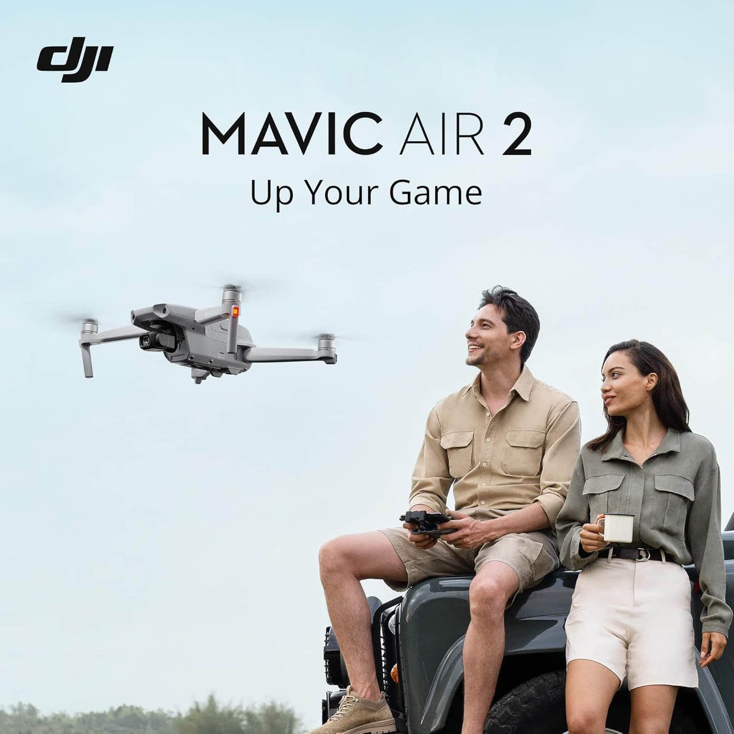 For DJI Mavic Air 2 Drone Quadcopter with 48MP 4K Video Beginner Level Remote Control Plastic (CP.MA.00000176.03) Elite