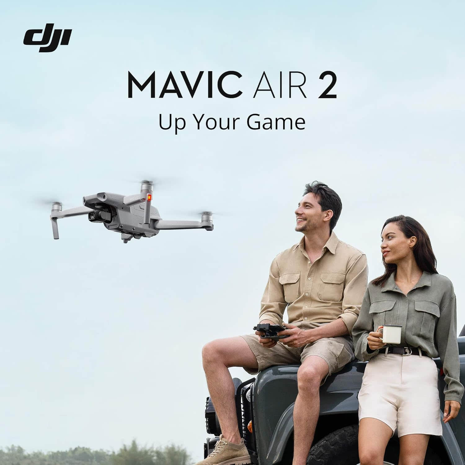 For DJI Mavic Air 2 Drone Quadcopter with 48MP 4K Video Beginner Level Remote Control Plastic (CP.MA.00000176.03) Elite