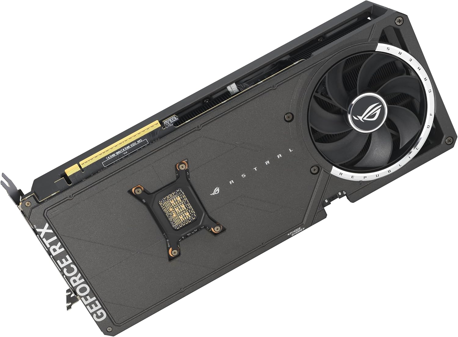 ASUS ROG Astral GeForce RTX™ 5080 OC Edition Gaming Graphics Card (PCIe® 5.0, 16GB GDDR7, HDMI®/DP 2.1, 3.8-Slot, 4-Fan Design, Axial-tech Fans, Patented Vapor Chamber, Phase-Change GPU Thermal pad) Elite