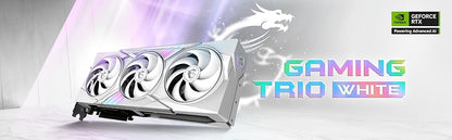 MSI Gaming RTX 5070 TI 16G Gaming Trio OC White Graphics Card (16GB GDDR7, 256-bit, Extreme Performance: 2580 MHz, DisplayPort x 3 2.1a, HDMI 2.1b, NVIDIA Blackwell Architecture) Elite